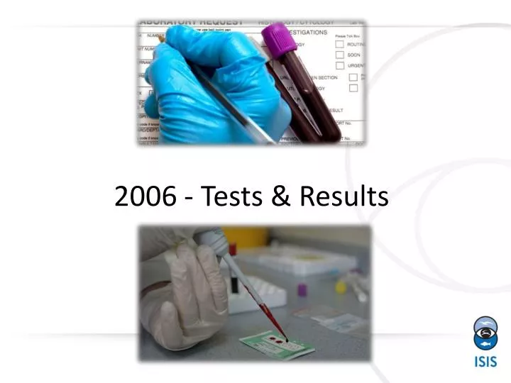 2006 tests results
