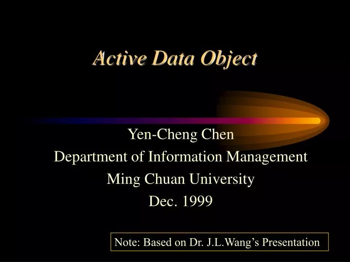 active data object