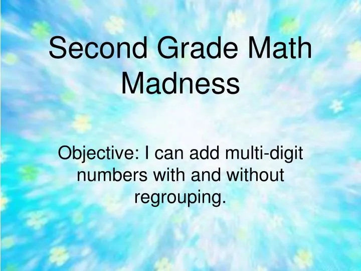 second grade math madness