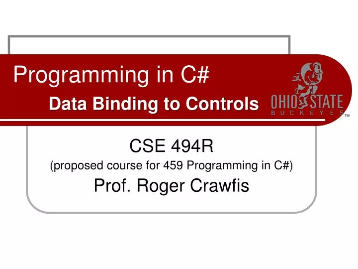 programming in c data binding to controls