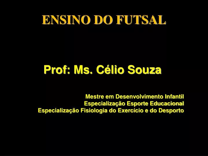 ensino do futsal