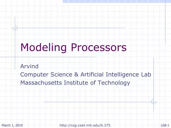 modeling processors