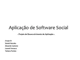 aplica o de software social