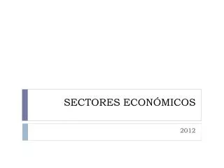 sectores econ micos