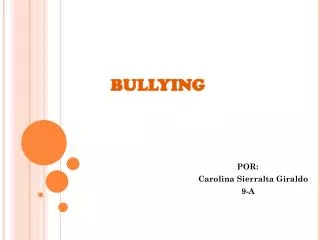 bullying