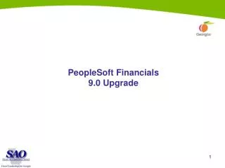 PeopleSoft Financials 9.0 Upgrade