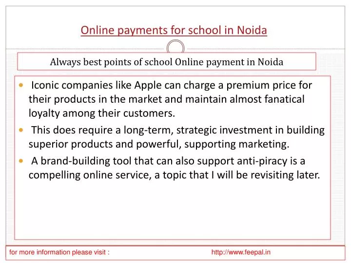 online payments for school in noida