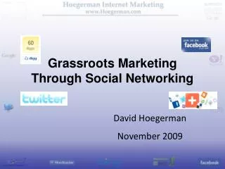 Grassroots Marketing Through Social Networking