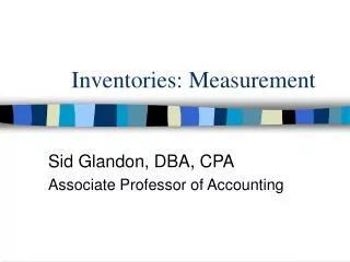inventories measurement