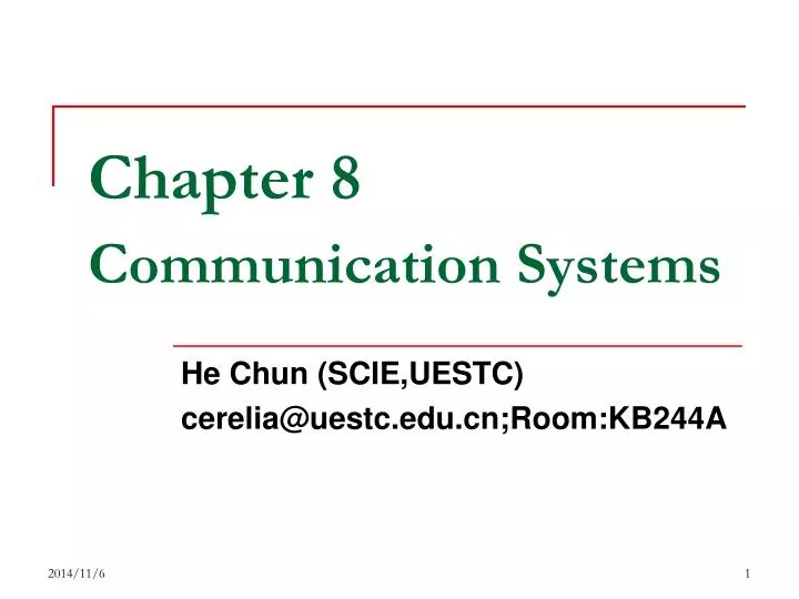 chapter 8 communication systems