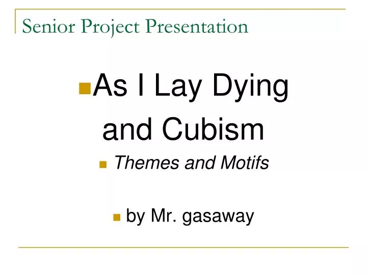 senior project presentation