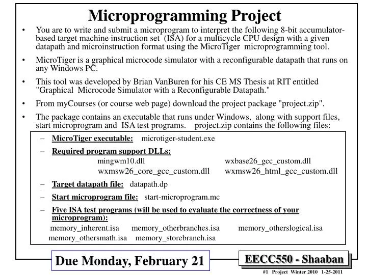 microprogramming project