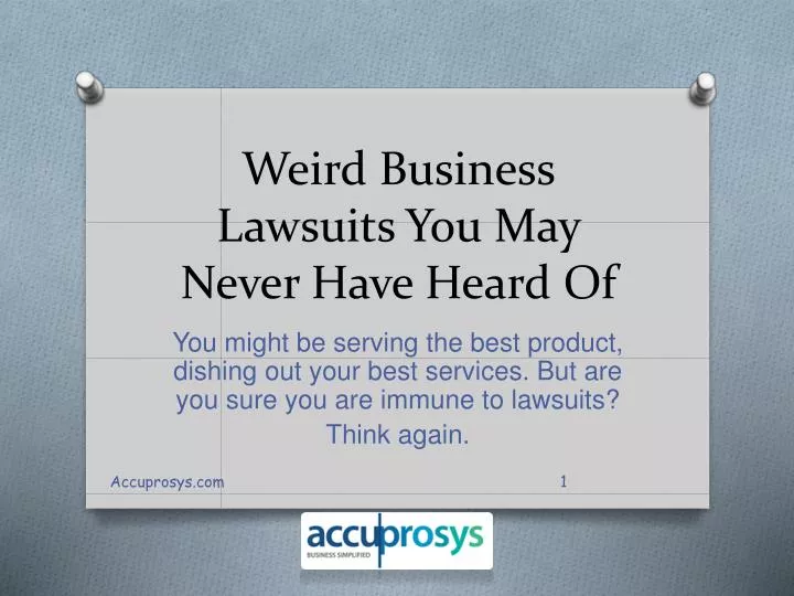 weird business lawsuits you may never have heard of