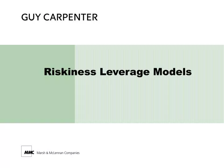 riskiness leverage models