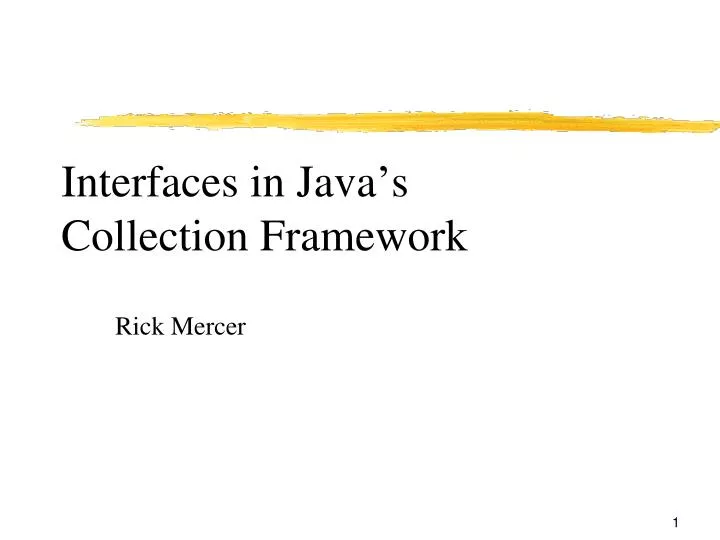 interfaces in java s collection framework
