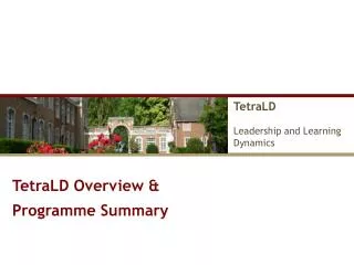 TetraLD Leadership and Learning Dynamics
