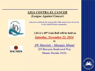 LIGA CONTRA EL CANCER (League Against Cancer)