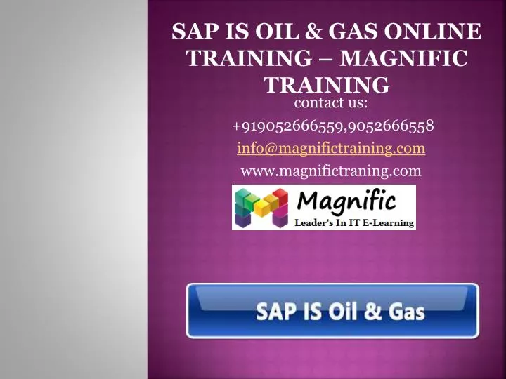 sap is oil gas online training magnific training