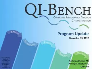 Program Update December 13, 2012 Andrew J. Buckler, MS Principal Investigator, QI-Bench