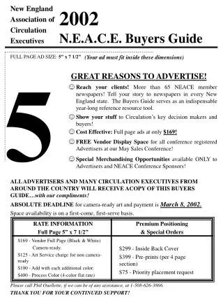 2002 N.E.A.C.E. Buyers Guide