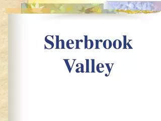 Sherbrook Valley