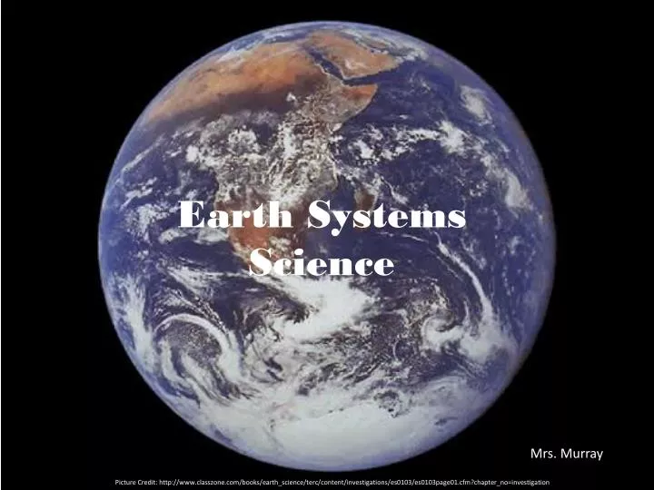 earth systems science