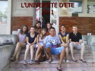 l universite d ete 2011