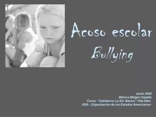 acoso escolar bullying