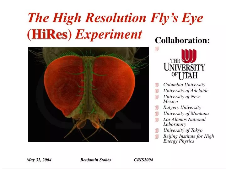 the high resolution fly s eye hires experiment