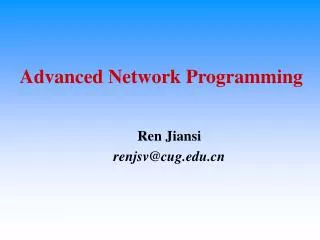 advanced network programming