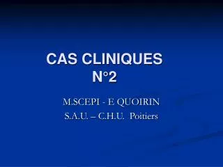 cas cliniques n 2