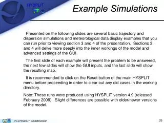 Example Simulations