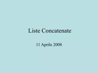 liste concatenate