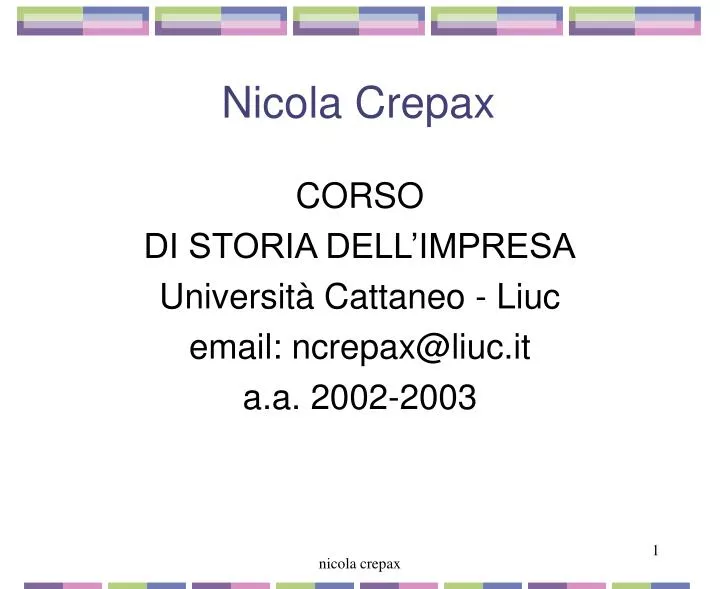 nicola crepax