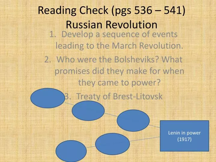 reading check pgs 536 541 russian revolution