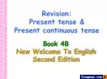 Revision: Present tense &amp; Present continuous tense - slide 1