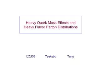 Heavy Quark Mass Effects and Heavy Flavor Parton Distributions