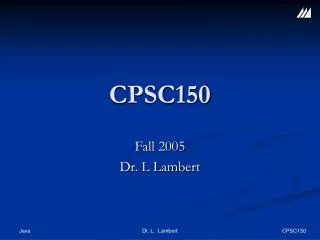 CPSC150