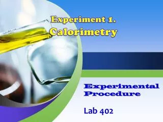Experimental Procedure Lab 402