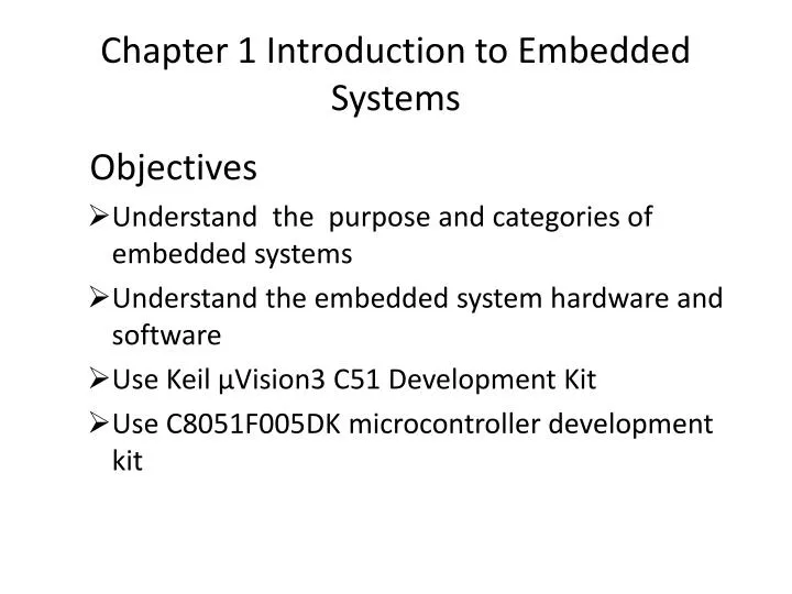 chapter 1 introduction to embedded systems