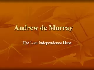 Andrew de Murray