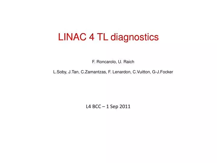 linac 4 tl diagnostics