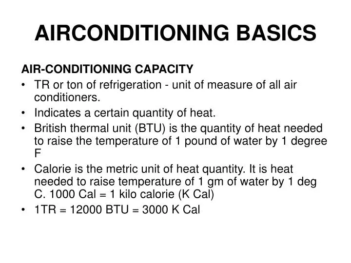 airconditioning basics