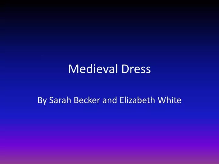 medieval dress