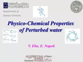 Physico -Chemical Properties of Perturbed water