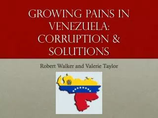 Growing Pains in Venezuela: Corruption &amp; Solutions
