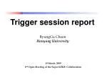 Enhanced Trigger System for the SuperKEKB Collaboration at Hanyang University - slide 1