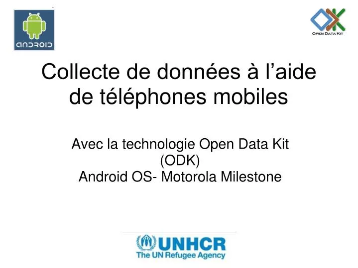 collecte de donn es l aide de t l phones mobiles