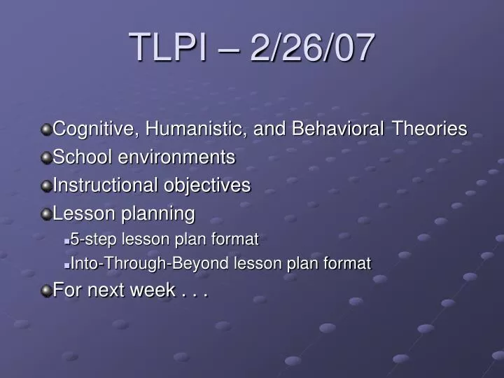 tlpi 2 26 07