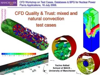 CFD Workshop on Test Cases, Databases &amp; BPG for Nuclear Power Plants Applications, 16 July 2008.